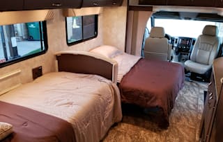 Great RV for long trips with a smaller group. Excellent MPG vs the larger motorhomes.