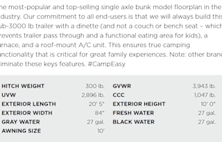 2025 Coachmen Clipper 3K Series 17BH