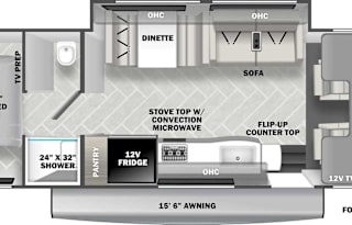 2024 Forest River RV Sunseeker LE 2850SLE, R1087