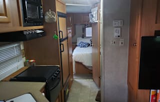 Triple A getaway trailer (Amy, Alf, and Alex)
