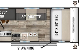 Super light bunkhouse - KZ Sportsmen Classic 180BH