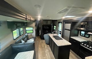 Spacious 2019 Venture SportTrek 320VIK Bunk Room