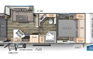 Forest River - Cherokee Grey Wolf  23MK