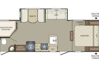 2016 Keystone RV Bullet 272BHS New Adventures