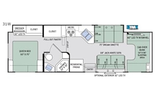 2017 Thor Motor Coach Four Winds 31W
