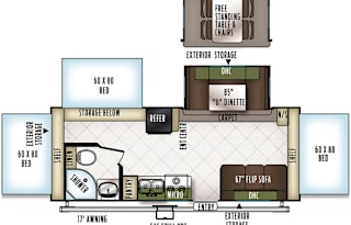 2019 Forest River RV Flagstaff Shamrock 233S