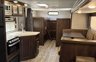 Bunk house with bonus outdoor kitchen