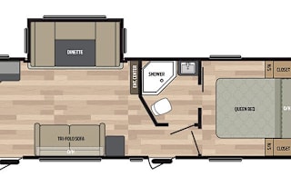26' travel trailer,  Starlink internet available!