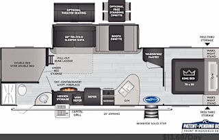 2022 Keystone RV Cougar Half-Ton Series 29BHSWE
