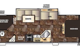 2015 Forest River Grey Wolf 26DBH