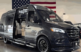 2024 LUX Mercedes Cruiser. Seats 11, sleeps 2.