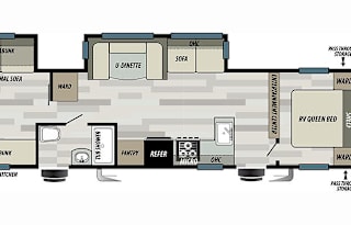 Fireside RV's 2019 Forest River Salem 32BHDS
