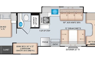 Family Friendly RV sleeps 9 with Kids Bunks!