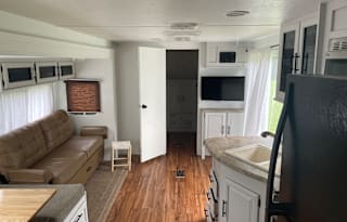 Big, bright, modern home on wheels