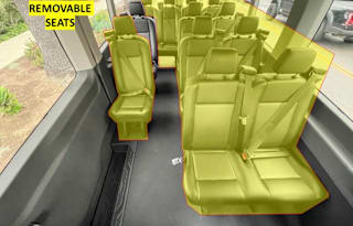 Versatile & Pet-Friendly 14 Passenger 2023 T-350