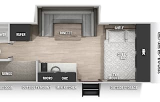 Wolf Pup Bunkhouse with Slide - Perfect Camper!