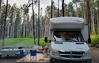 Live your RV dreams!  Glamping with this diesel!