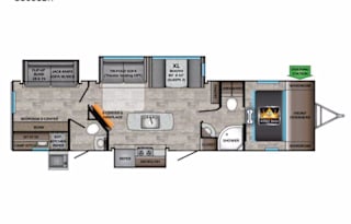 4 Bunks,King bed,1 1/2 Bath,3 slides,Fully stocked