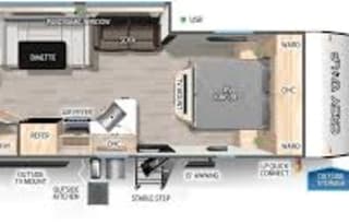 2022 Cherokee Grey Wolf 26DBH 32'