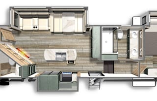 Happily Ever Housers' NEW 2 Bed 2 Bath Fifth Wheel