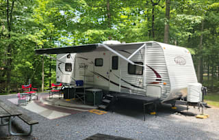Family and pet friendly that sleeps up to 8!