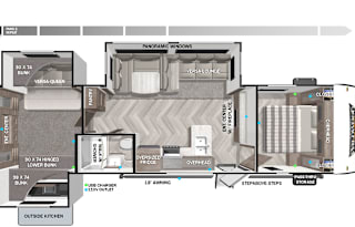 2022 Forest River Travel Trailer Wildwood 31KQBTS