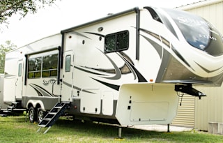Family camping  in style with this beautiful RV