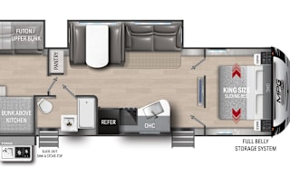 2022 Cruiser MPG Ultra Light King Bed Private Bunk
