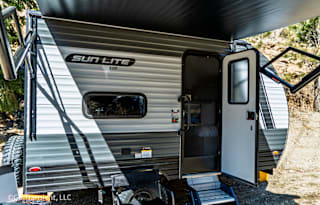 Solar-powered, lightweight, adventure bunkhouse