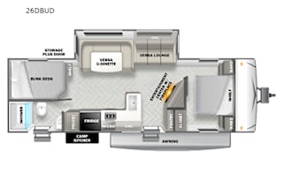 $99/NIGHT 2021 Forest River 26DBUD Sleeps 10
