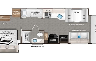 2023 Luxury Super C RV with Bunks!