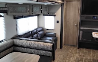 Puma bunkhouse camper with outside kitchen