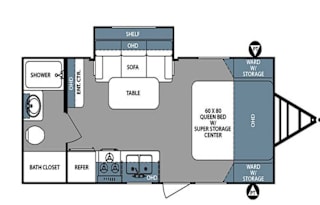 2017 Forest River RV Surveyor 201RBS