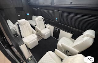 2024 LUX Mercedes Cruiser. Seats 11, sleeps 2.