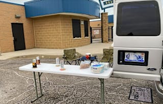 Cozy High Top Van for Tailgating, Camping, & More!