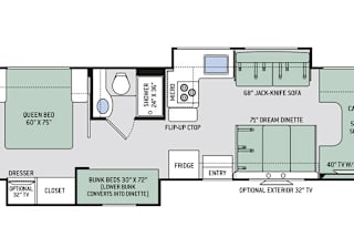 32B *2021*Luxury 10 Sleeper-2Slides-MASTER BED