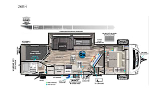 2022 Forest River RV Vibe 26BH (Delivery Only)
