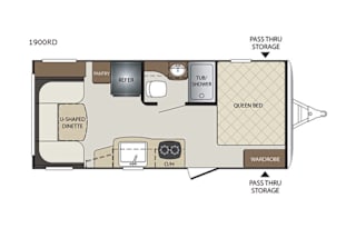 2018 Keystone RV Bullet Crossfire 1900RD