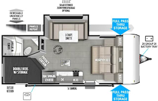 2025 Brand NEW! Forest River Wildwood FSX 178BHSK