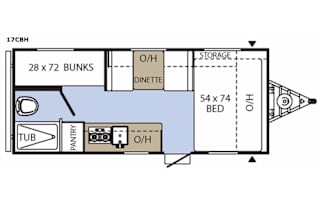 2017 Coachmen RV Clipper Cadet 17CBH