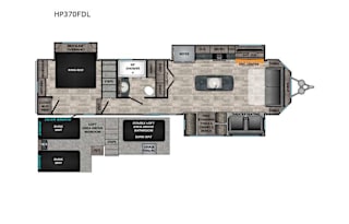 2023 Cross Roads RV Hampton HP370FDL