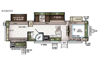 2018 Forest River RV Flagstaff Classic Super Lite 832BHDS