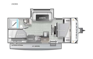 Raymond's Prime Time 24DBS Travel Trailer