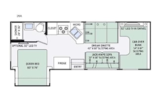 2016 Thor Motor Coach Four Winds 26A