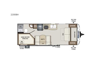 2019 Keystone Bullet Crossfire 2200BH