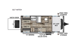 2022 KZ Escape E17 HATCH