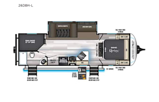 2021 Forest River RV Cherokee Alpha Wolf 26DBH-L