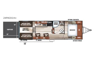 2019 Forest River RV Cherokee Wolf Pack 24PACK14+