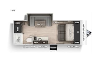 "Zen Den" 21 Forest River RV  WolfPup Black Label
