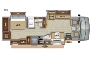 2019 36HPrestige Washer Dryer -Theater Seating!